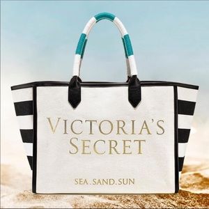 Victoria’s Secret beach canvas tote NWT